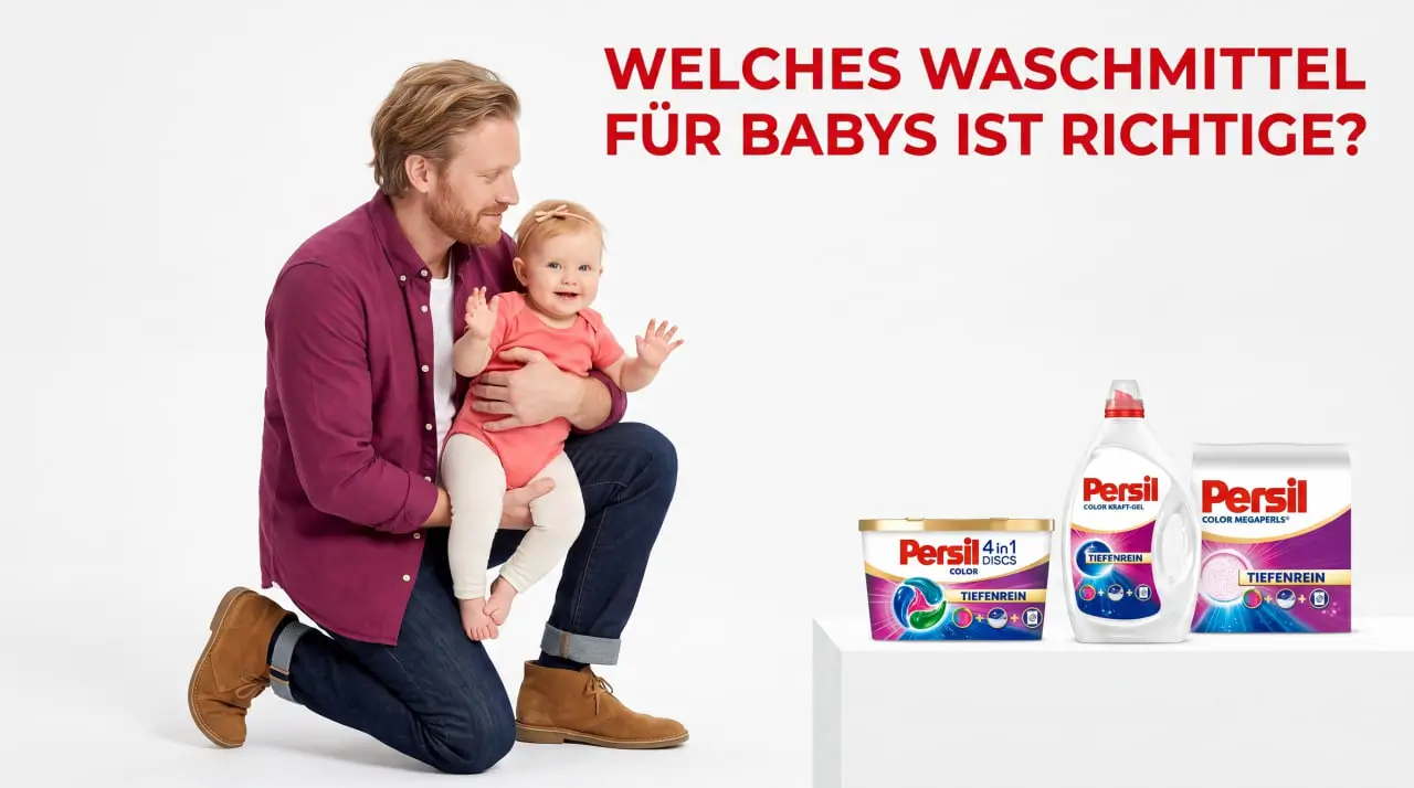 Waschmittel für Babys, mild und hautfreundlich für zarte Babyhaut